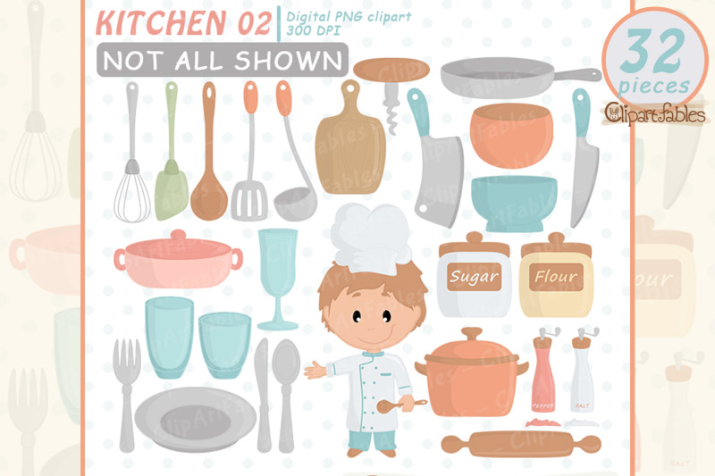 cute-chef-clipart-kitchener-clip-art-planner-accessories