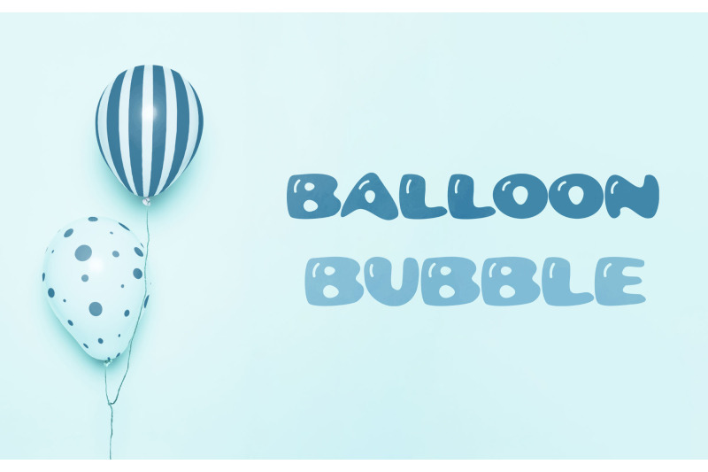 balloon-bubble-font