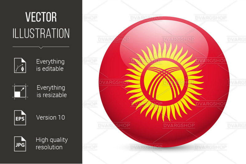 round-glossy-icon-of-kyrgyzstan