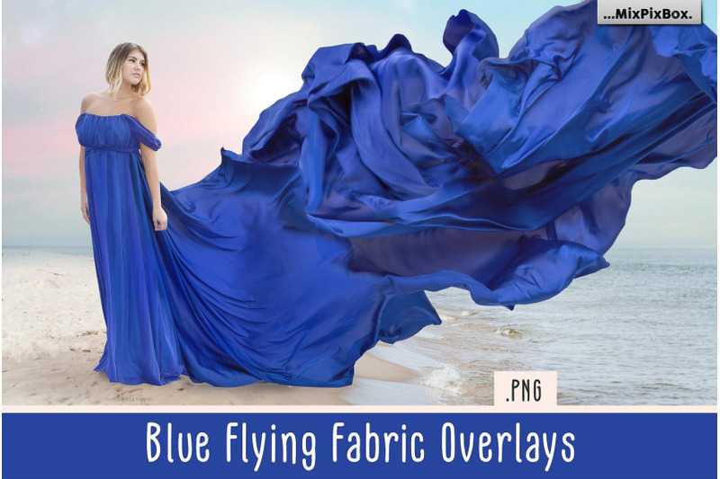 blue-flying-fabric-overlays