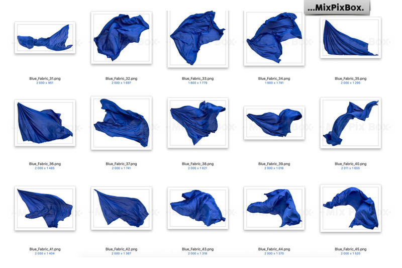 blue-flying-fabric-overlays