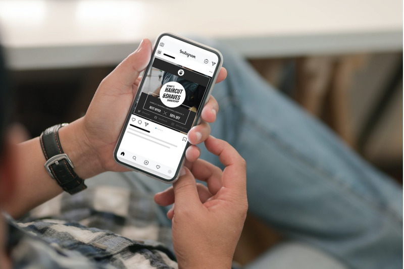 barbershop-instagram-story-and-feed-social-media-template