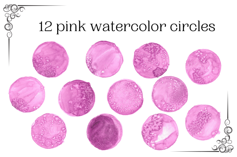 12-pink-watercolor-circles-watercolor-design-elements