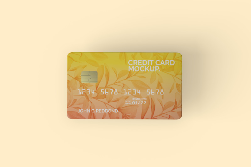 top-view-credit-card-mockup