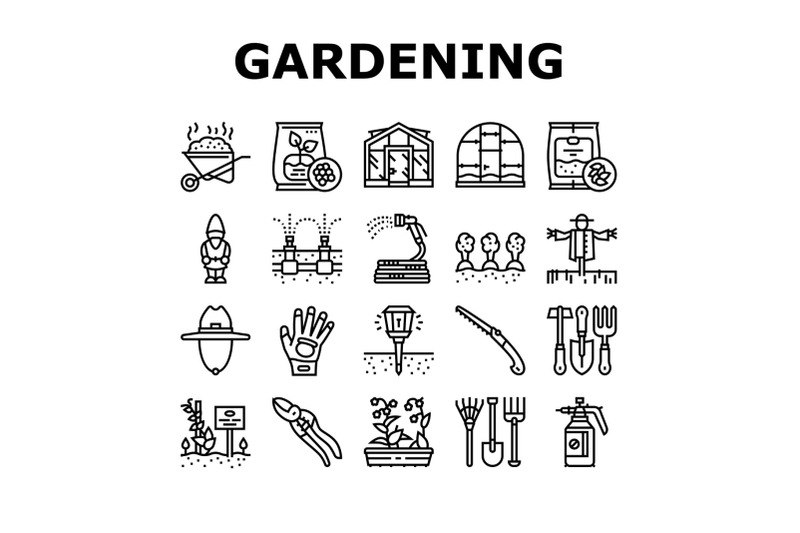 gardening-equipment-collection-icons-set-vector