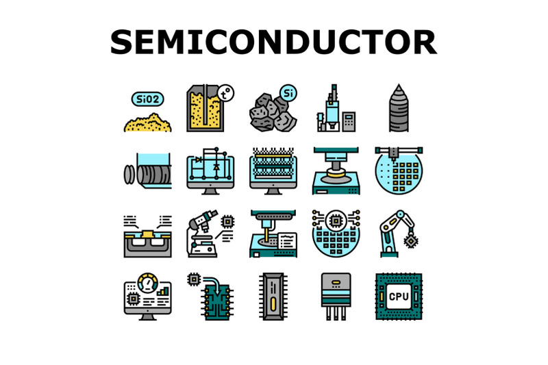 semiconductor-manufacturing-plant-icons-set-vector