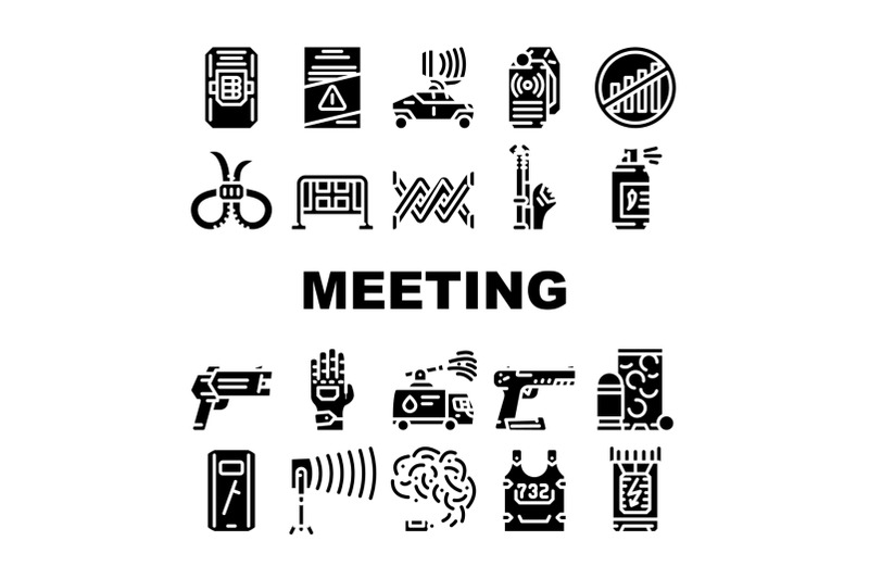 protests-meeting-event-collection-icons-set-vector