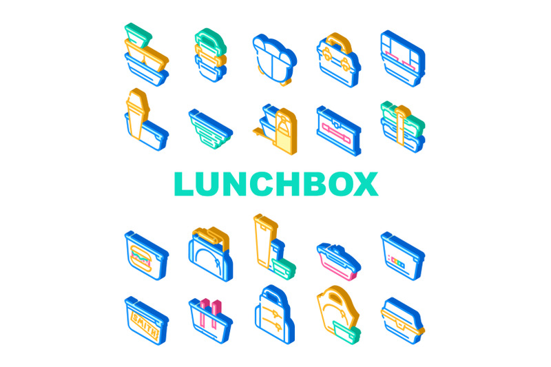 lunchbox-dishware-collection-icons-set-vector-illustration