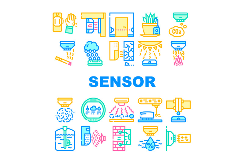 sensor-electronic-tool-collection-icons-set-vector