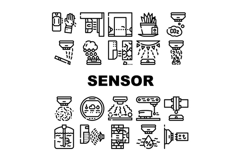 sensor-electronic-tool-collection-icons-set-vector