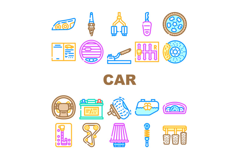 car-vehicle-details-collection-icons-set-vector