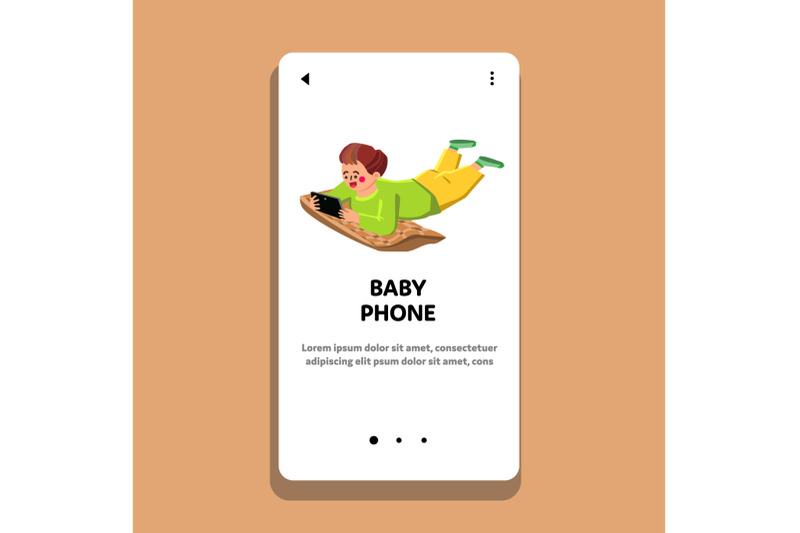 baby-phone-playing-kid-and-lying-on-floor-vector