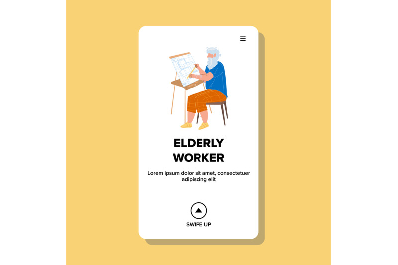 elderly-worker-man-design-building-plan-vector