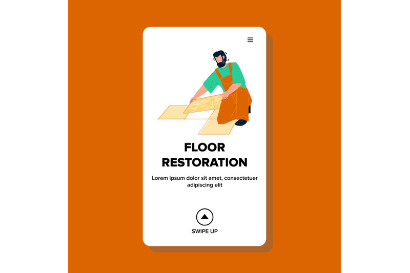 floor-restoration-and-repair-making-worker-vector