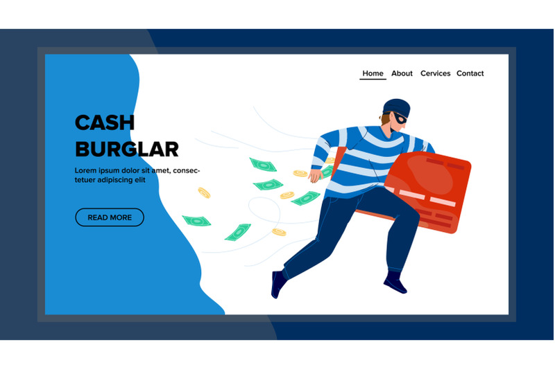 cash-burglar-running-with-bank-credit-card-vector