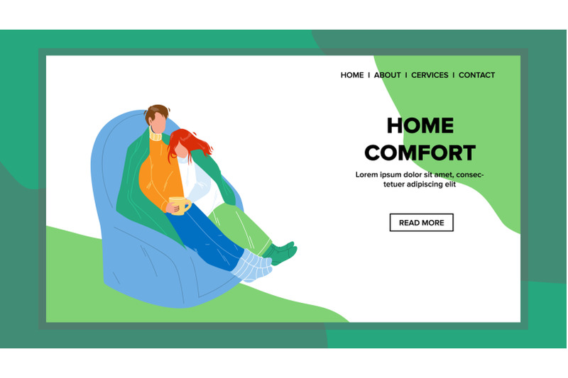 home-comfort-and-leisure-time-have-family-vector