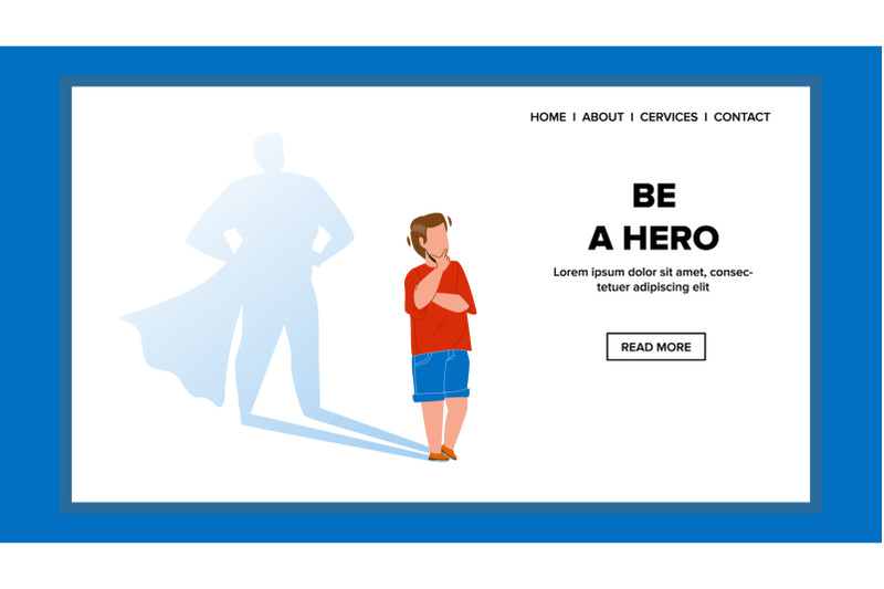 be-a-hero-wanting-and-dreaming-little-boy-vector