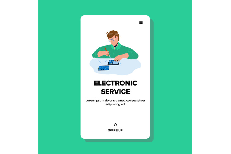 electronic-service-worker-repair-device-vector