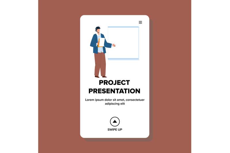 project-presentation-talking-presenter-vector