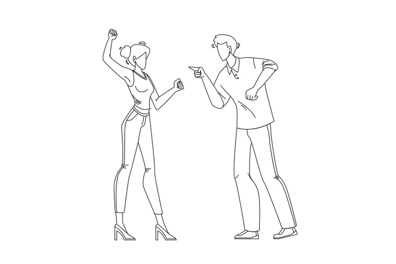 man-and-girl-couple-yelling-at-each-other-vector