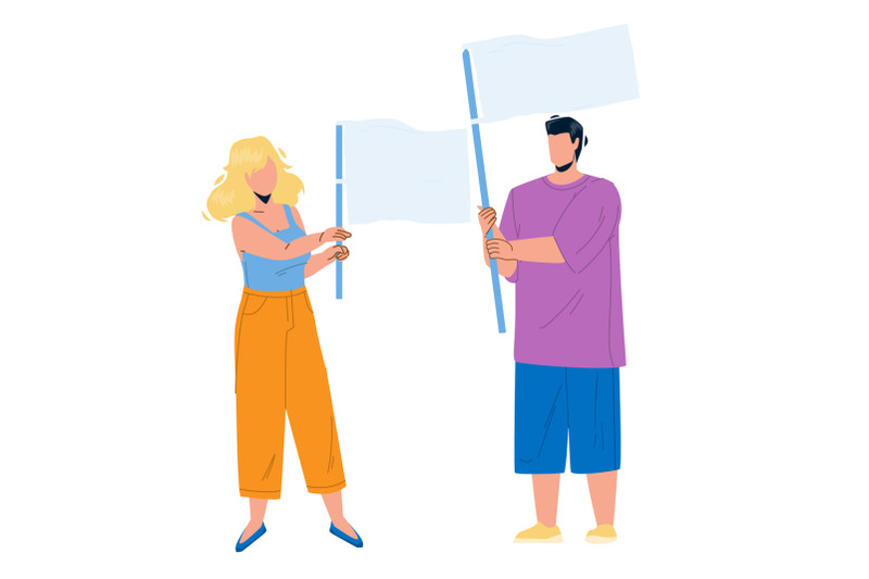 flag-holding-boy-and-girl-couple-on-protest-vector