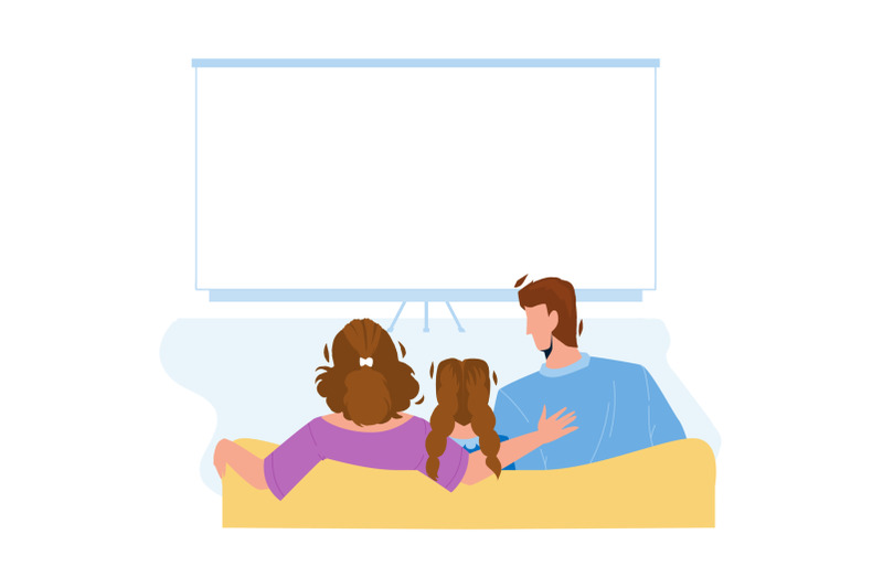 home-theatre-watching-family-togetherness-vector