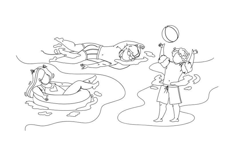 kids-swimming-and-playing-in-waterpool-vector