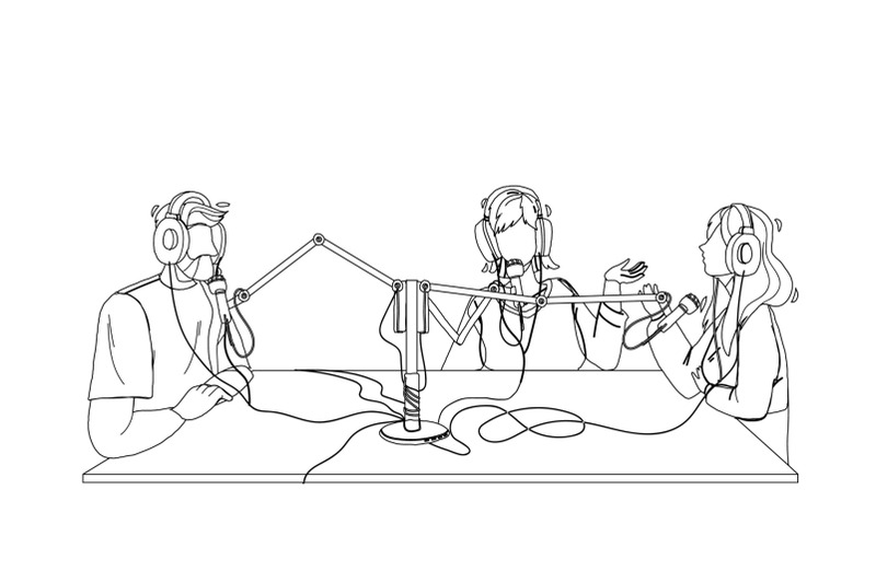 radio-broadcast-people-recording-in-studio-vector