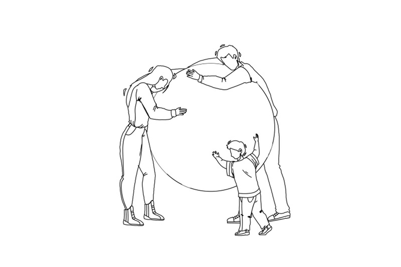 save-planet-and-nature-occupation-family-vector