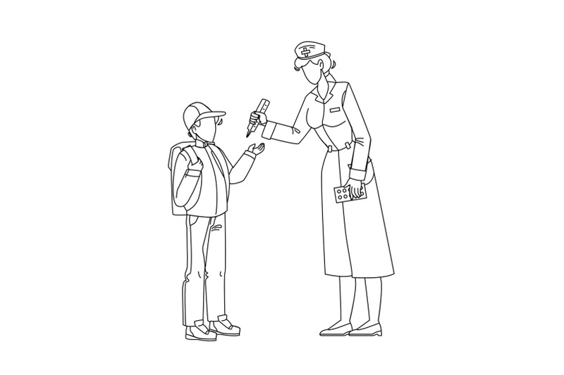 school-doctor-measuring-pupil-temperature-vector-illustration