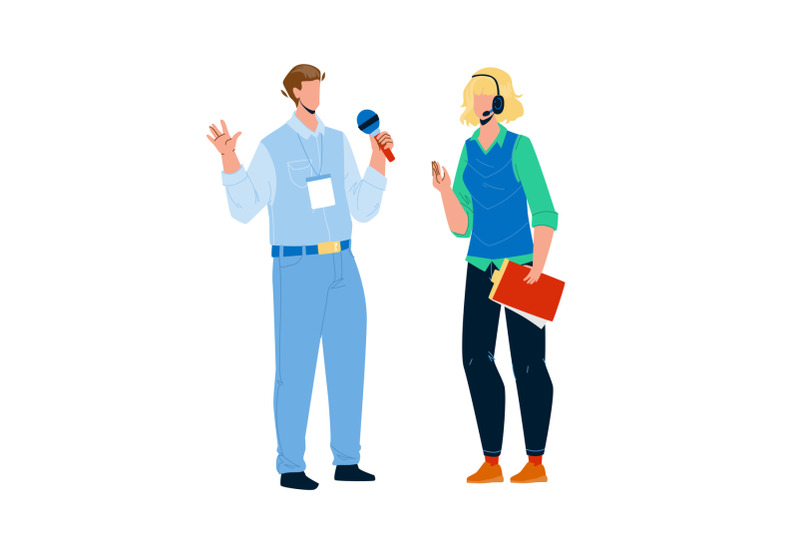 speaker-man-and-woman-speak-on-conference-vector