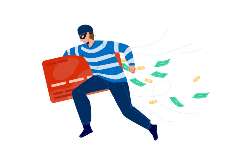 thief-man-stealing-money-from-credit-card-vector