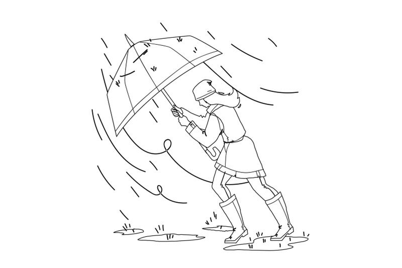 weather-rain-day-walking-girl-with-umbrella-vector