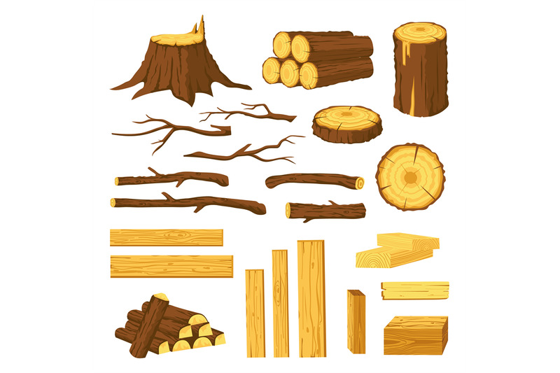 wood-trunks-and-planks-raw-materials-for-lumber-industry-logs-stump