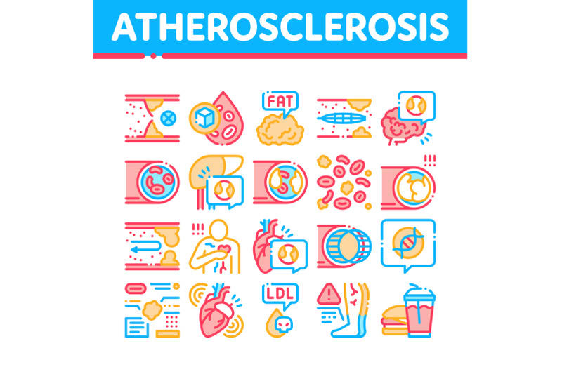 atherosclerosis-vessel-collection-icons-set-vector-illustrations