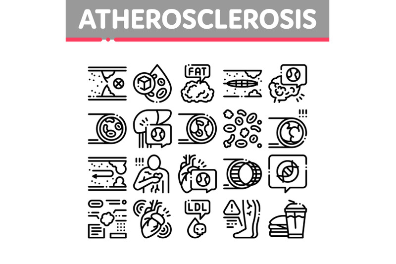 atherosclerosis-vessel-collection-icons-set-vector-illustrations