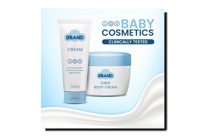 baby-cosmetics-creative-promotional-banner-vector