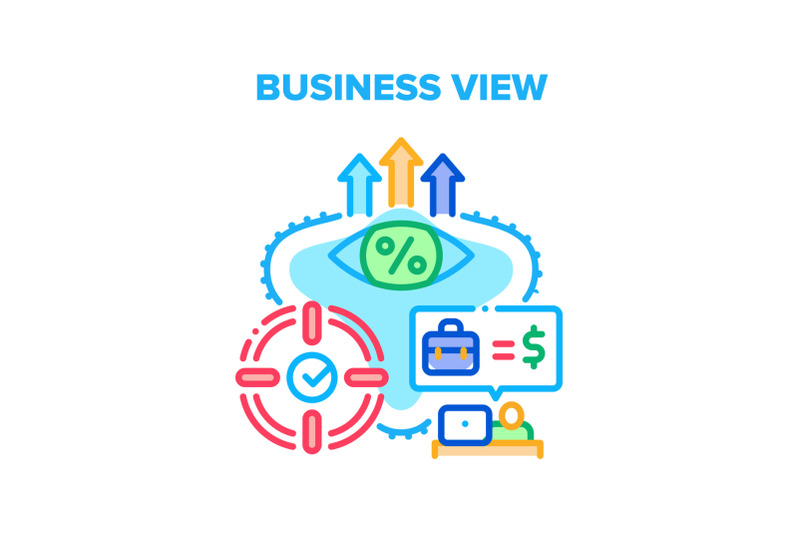 business-view-vector-concept-color-illustration