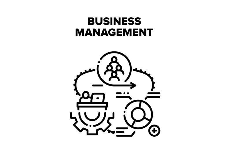 business-management-work-vector-black-illustration