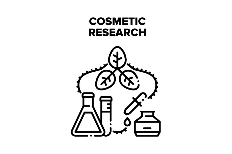 cosmetic-research-occupation-vector-black-illustration