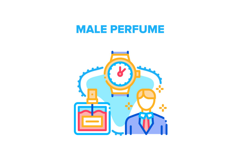 male-perfume-vector-concept-color-illustration