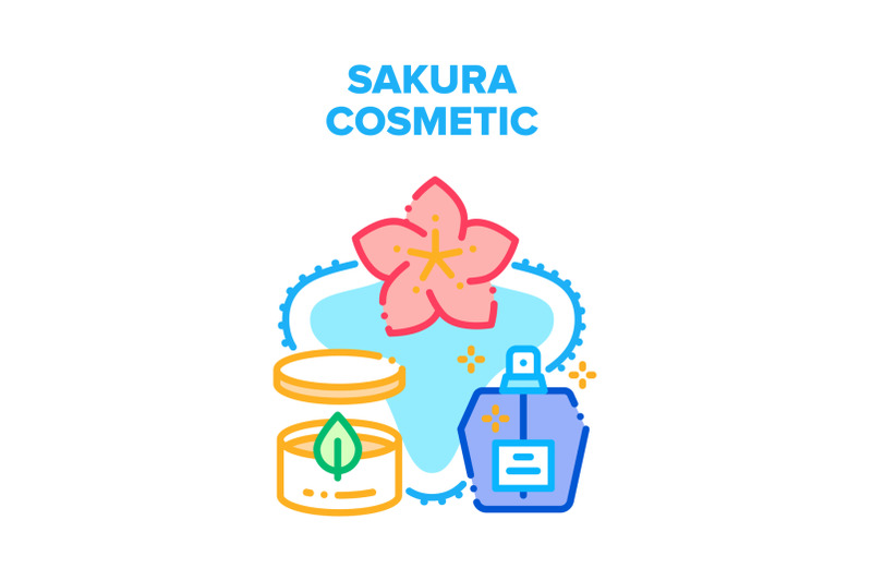 sakura-cosmetic-vector-concept-color-illustration