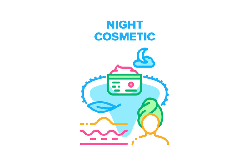 night-cosmetic-vector-concept-color-illustration