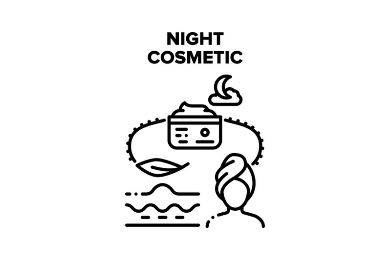 night-cosmetic-vector-black-illustration