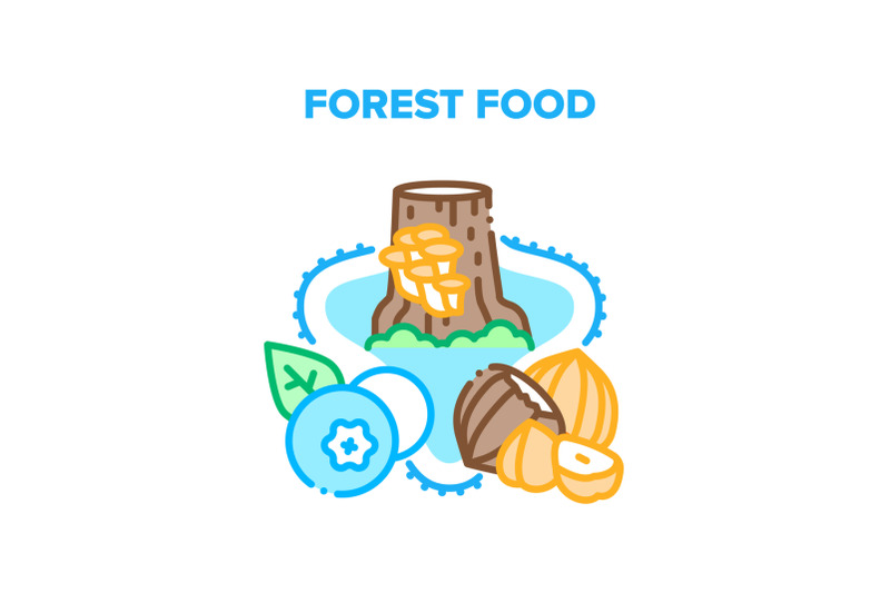 forest-food-vector-concept-color-illustration