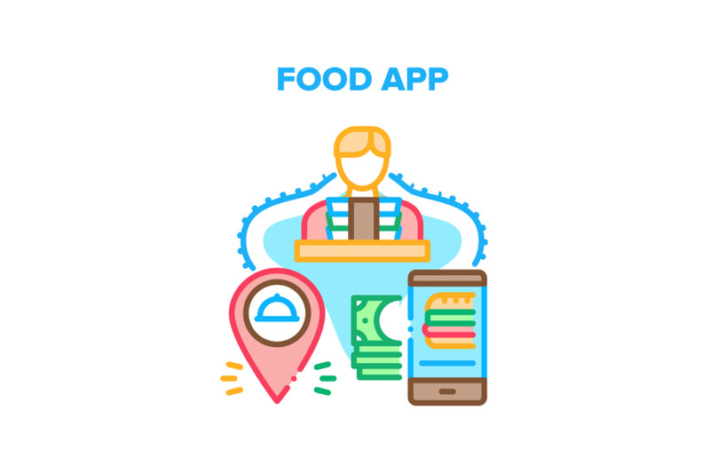 food-application-vector-concept-color-illustration