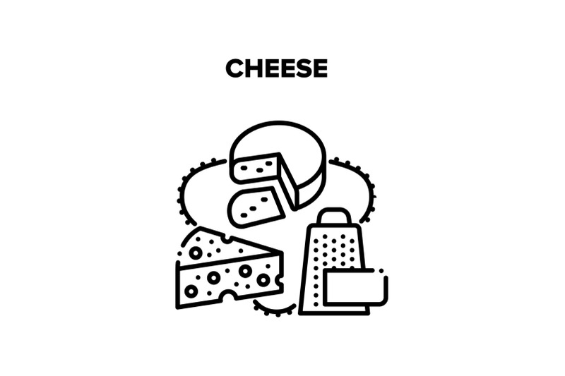 cheese-food-vector-black-illustration