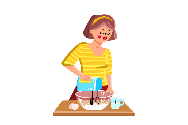 hand-mixer-kitchen-equipment-using-girl-vector