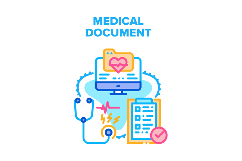 medical-document-vector-concept-color-illustration