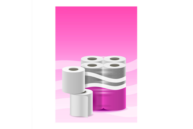 toilet-paper-creative-promotional-poster-vector